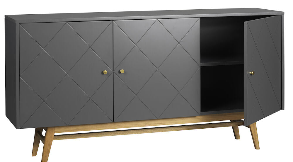 Rowico Rosswood sideboard 169 harmaa, tammi