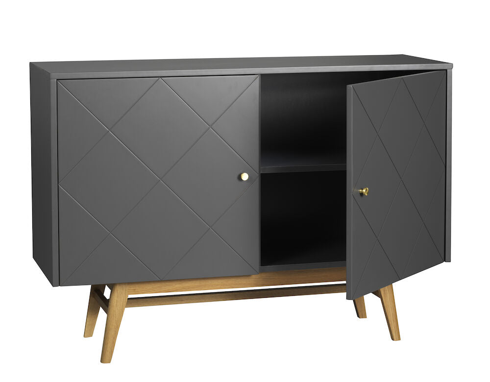 Rowico Rosswood sideboard 124 harmaa, tammi