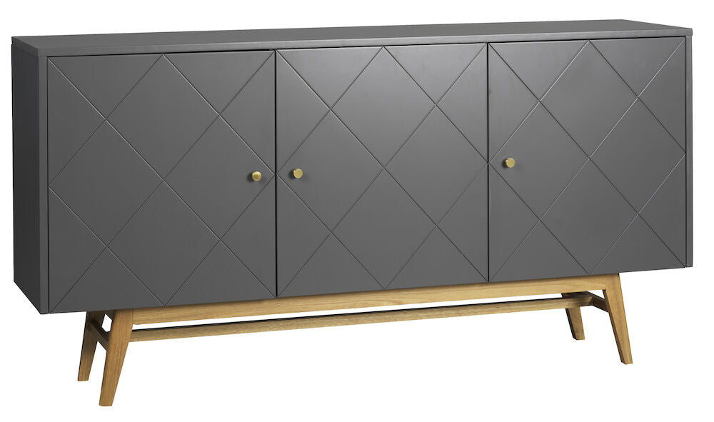 Rowico Rosswood sideboard 169 harmaa, tammi