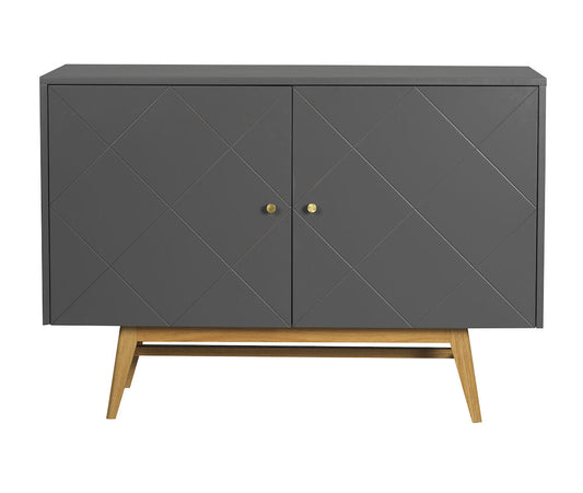 Rowico Rosswood sideboard 124 harmaa, tammi