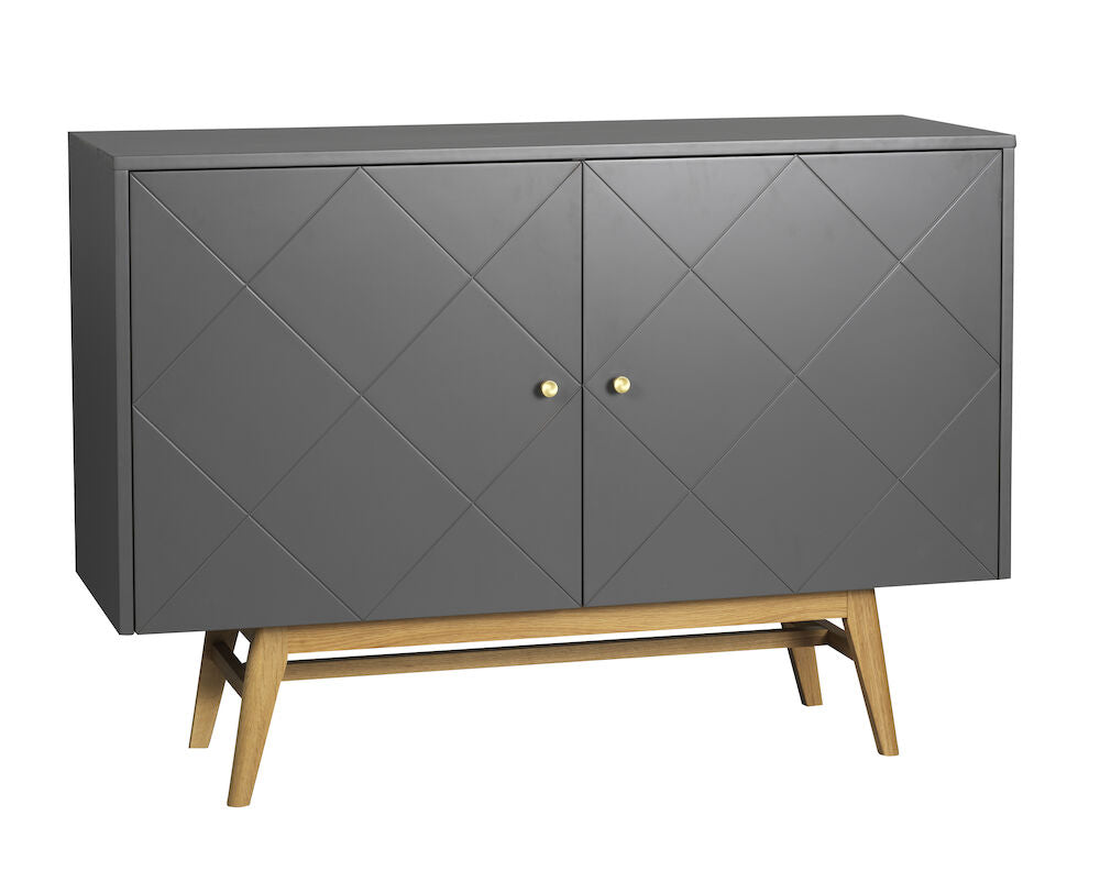 Rowico Rosswood sideboard 124 harmaa, tammi