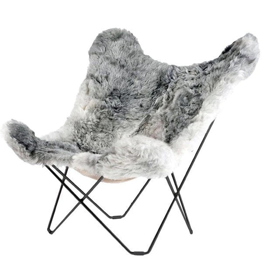 Cuero Iceland Mariposa lepakkotuoli Shorn Natural harmaa