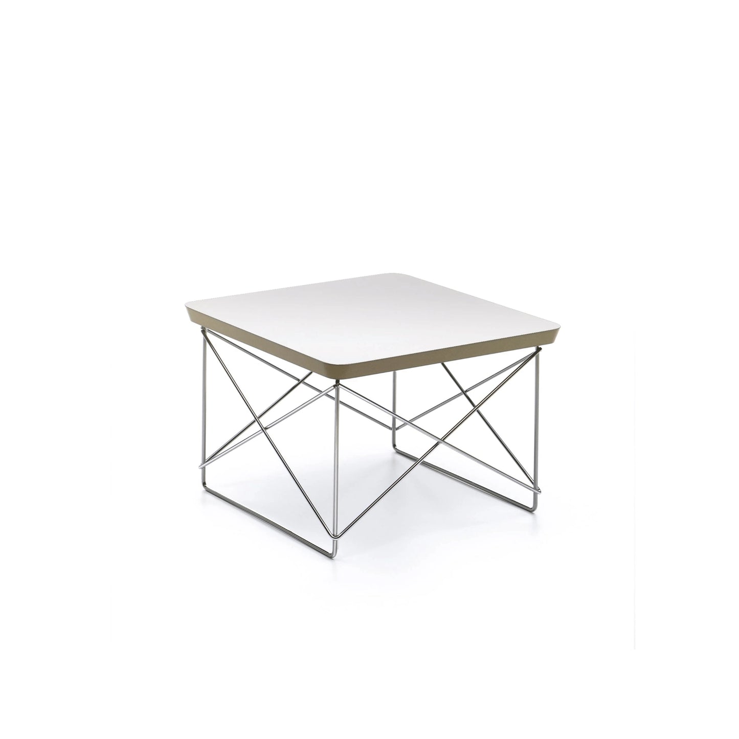 Vitra Eames LTR Occasional pöytä valkoinen/kromi