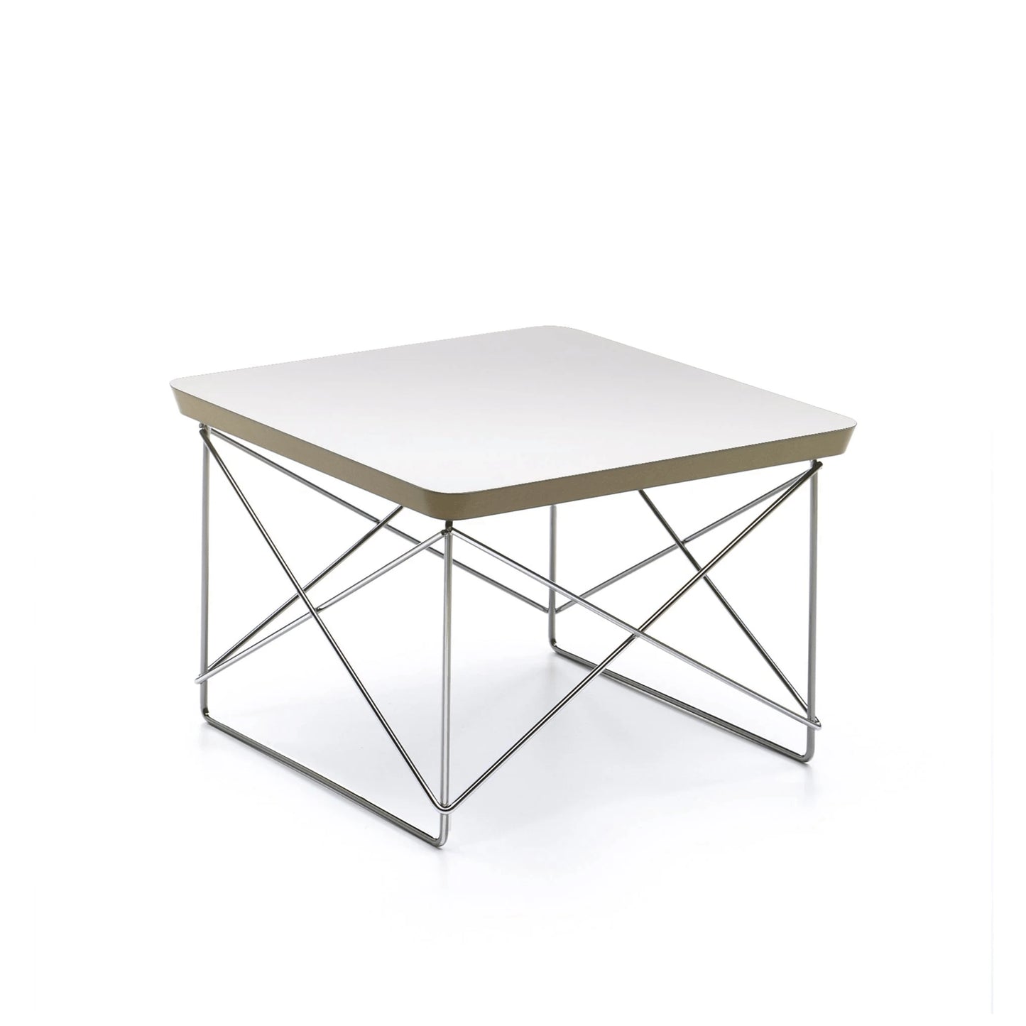 Vitra Eames LTR Occasional pöytä valkoinen/kromi